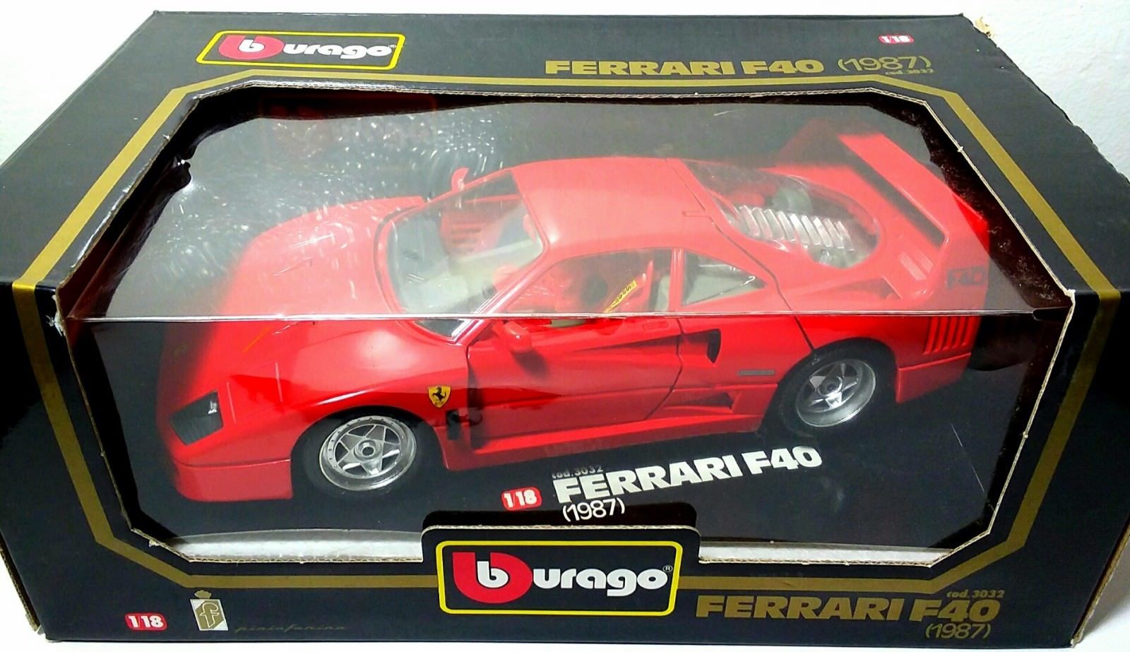 Ferrari F40 1987 Red Rosso Corsa 1/18 Bburago 3032