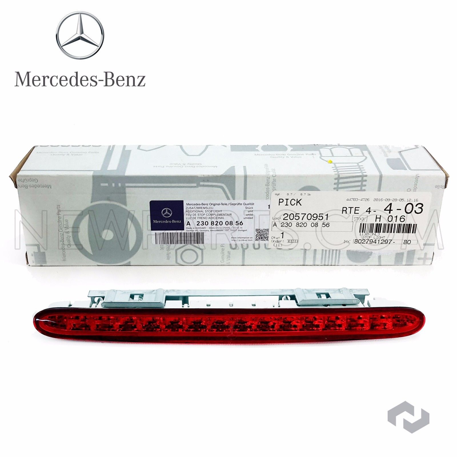 Warnkontakt ATE Bremsenset  Mercedes SL R230 320mm HA