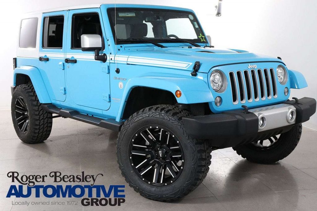Used 2017 Jeep Wrangler Sahara Chief Edition 2017 Jeep Wrangler Unlimited  4x4 Sahara Chief Edition Chief Blue SUV V-6 cyl Aut 2022 2023 is in stock  and for sale - Price & Review 2022 2023