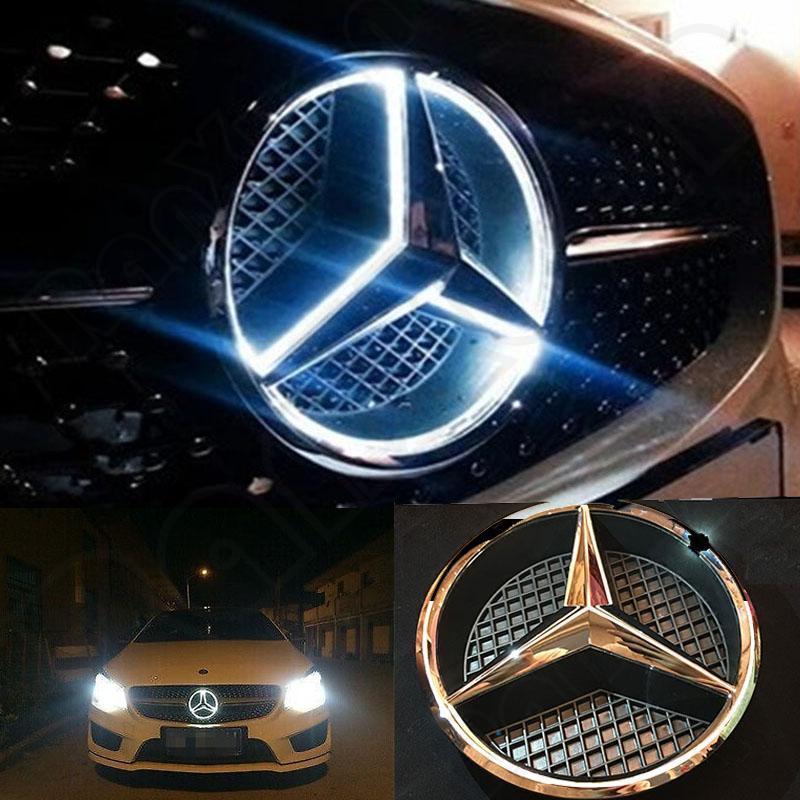 Front Grille Star Emblem Logo For Mercedes Benz 2006-2013 Illuminated LED Light 