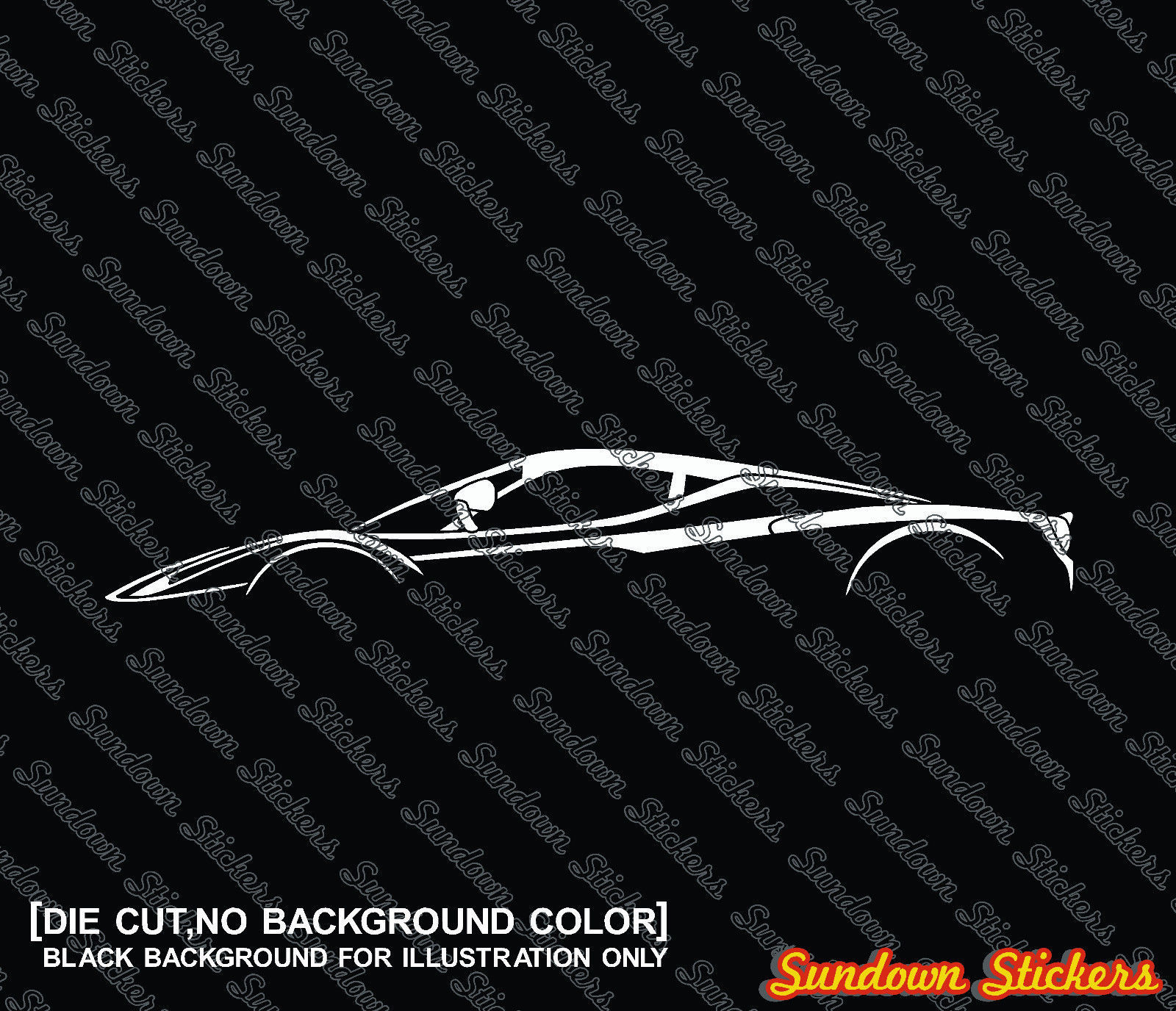 Used 2x car silhouette stickers - for Ferrari LaFerrari  supercar 2022  2023 is in stock and for sale - Price & Review 2023 2024